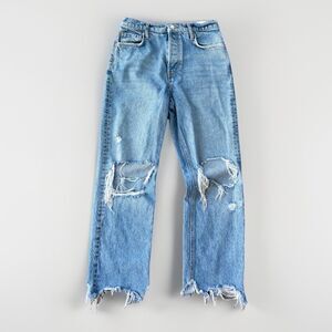 FREE PEOPLE We The Free Tapered Baggy Boyfriend Jeans Size 27 High Rise